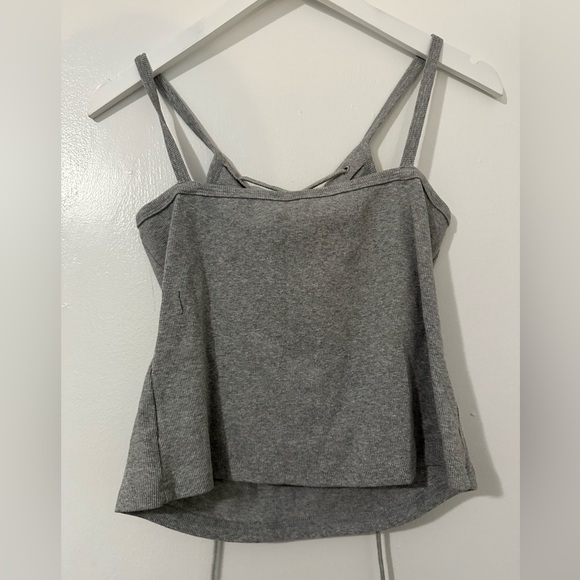 BNWT grey cropped tank top - Picture 2 of 2